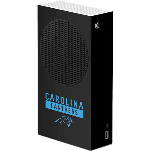 NFL Carolina Panthers Black Performance Series Xbox Series S Console Skin